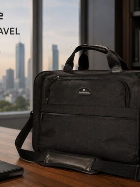 Samsonite Black Travel Bag-Carry-On Business Travel Bag 21” EUC